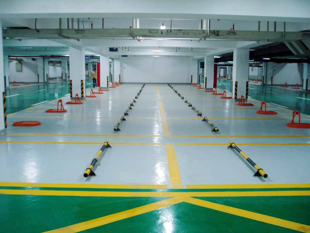 惠州停车场车位划线厂家|地下车库划线厂家价格 